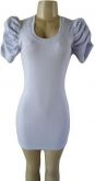 vestido com manga fofa