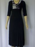 vestido de viscolaycra com frente estampada