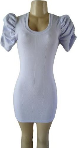 vestido com manga fofa